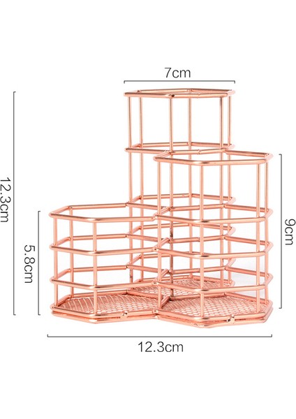 Metal Izgara Makyaj Organizatör Makyaj Fırça Tutucu Kozmetik Güzellik Süngerler Blender Depolama Kalem Kalem Kupası | Makyaj Organizatörleri (Yurt Dışından)