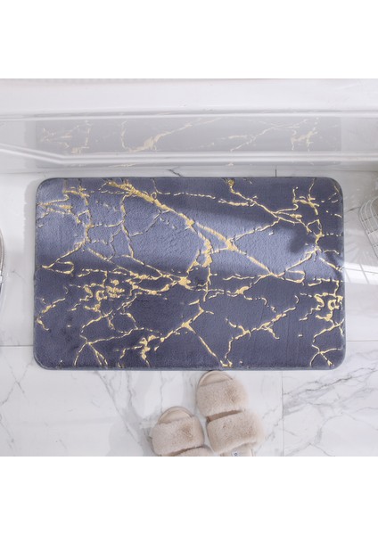 Yeni Taş Tasarım Narin Peluş Zemin Halı Dekoratif Emici Banyo Mat Yatak Odası Duş Odası Koridor Anti Kayma Banyo Halı | Banyo Paspasları (40 * 60 Cm) (Yurt Dışından) fiyatları