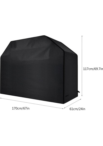 80x66x100cm Barbekü Koruyucu Su Geçirmez Kılıf - Siyah (Yurt Dışından) fiyatları