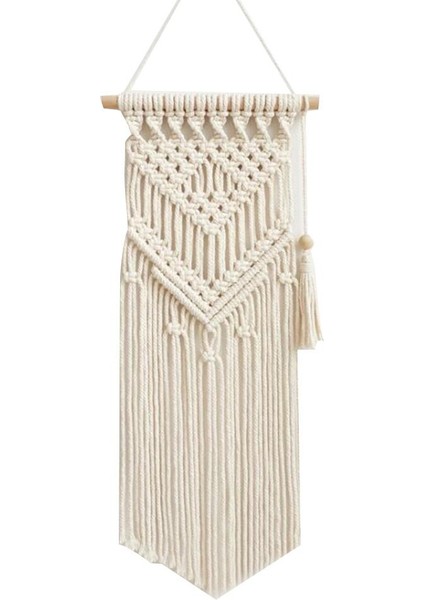 25 * 58 cm Nordic Makrome Dokuma Goblen Boho Chic Bohemian Duvar Asılı Ev Dekorasyon El Sanatları Pamuk Halat Dokuma Kapalı Sanat Odası Destek | Dekoratif Gobiyeller (Yurt Dışından)