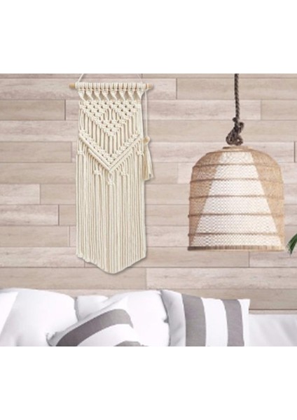 25 * 58 cm Nordic Makrome Dokuma Goblen Boho Chic Bohemian Duvar Asılı Ev Dekorasyon El Sanatları Pamuk Halat Dokuma Kapalı Sanat Odası Destek | Dekoratif Gobiyeller (Yurt Dışından)