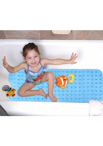 Ekstra Uzun Banyo Mat Banyo Duş Kaymaz Mat, Eko Dostu Makinesi Yıkanabilir Çocuklara Uygula, Yaşlılar | Banyo Paspasları (100 * 40CM) (Yurt Dışından) fırsatları