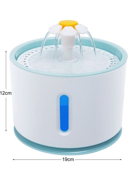 2.4l Otomatik Kedi Su Çeşmesi LED Elektrikli Dilsiz Su Besleyici USB Köpek ile Pet Su Besleyici Evcil Hayvanlar Için Pet Içme Dağıtıcısı | Kedi Besleme ve sulama Malzemeleri (Mavi) (Yurt Dışından) fırsatları