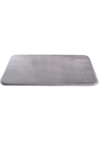 Ekstra Kalın Gri Bellek Köpük Banyo Mat 60X0 9 cm Kaymaz Emici Banyo Halıları Büyük Mutfak Paspaslar Yıkanabilir Duş Halıları | Banyo Paspasları (Yurt Dışından)