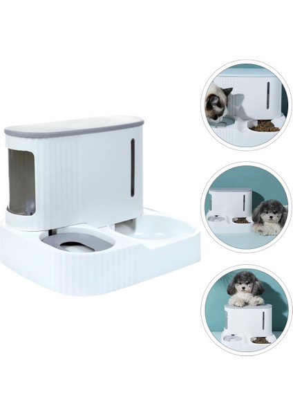 Otomatik Köpek Besleyici Kedi Besleme Dağıtıcı Ayrılabilir Köpek Su Şişesi Gıda Kase Otomatik Besleyici Içme Çeşmesi | Cat Feeding sulama Malzemeleri (Yurt Dışından)