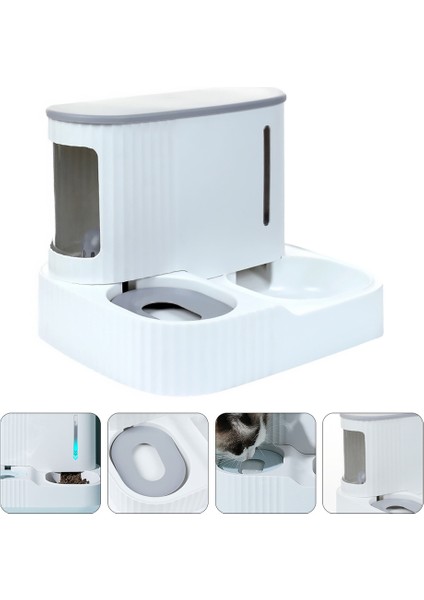 Otomatik Köpek Besleyici Kedi Besleme Dağıtıcı Ayrılabilir Köpek Su Şişesi Gıda Kase Otomatik Besleyici Içme Çeşmesi | Cat Feeding sulama Malzemeleri (Yurt Dışından) fırsatları