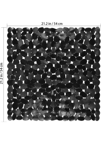 1 Adet Banyo Kaymaz Mat Kare Cobblestone Banyo Duş Güvenlik Paspaslar Pvc Antiskid Mat Banyo Paspaslar (54 * 54) (Yurt Dışından) fiyatları