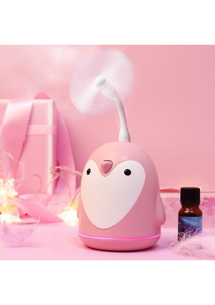 Ultrasonik Hava Nemlendirici USB Aroma Difüzör Penguen 3 In 1 Renkli Gece Lambası Elektrikli Temel Araç Hava Arıtma Mist Maker | Nemlendiriciler (Yurt Dışından)