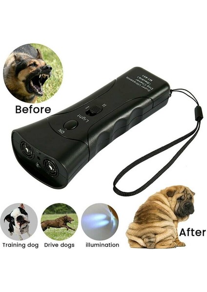 Pet Köpek Ultrasonik Durdurma Bark Eğitim LED Kontrol Eğitmen Anti Bark Cihazı (Yurt Dışından)