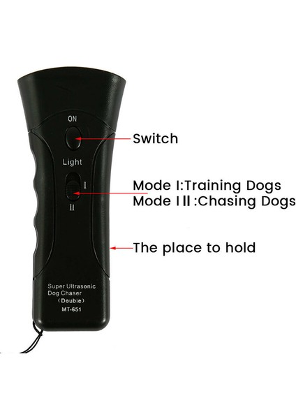 Pet Köpek Ultrasonik Durdurma Bark Eğitim LED Kontrol Eğitmen Anti Bark Cihazı (Yurt Dışından)