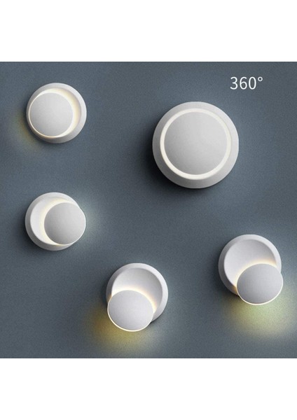 Huahan Haituo LED Duvar Işık Dönebilen 350 Derece Modern Kapalı Duvar Lambası Ayarlanabilir Açı Aydınlatma Yön Duvar Aplik Aydınlatma Armatürleri (Yurt Dışından) modelleri