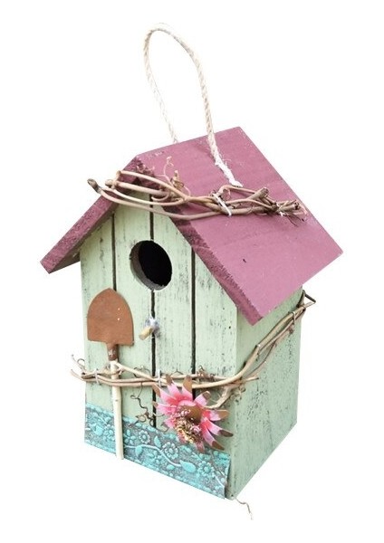 Ahşap Kuş Evi Yuva Kutusu Kuş Kafesi Asılı Kuş Yuvaları Ev Bahçe Dekorasyon Vogelhuisjes Voor Buiten | Kuş Kafesleri ve yuvalar (Yurt Dışından)