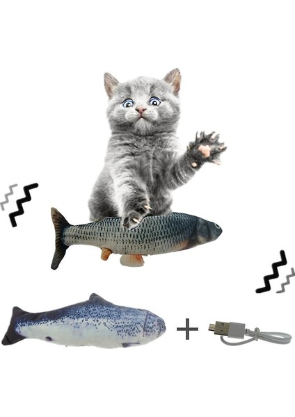 (Balık 2) 30CM Pet Kedi Oyuncak USB Şarj Simülasyonu Elektrikli Dans Etme Disket Balık Kedi Oyuncak Evcil Oyuncaklar Etkileşimli Köpek Dropshipping (Yurt Dışından)
