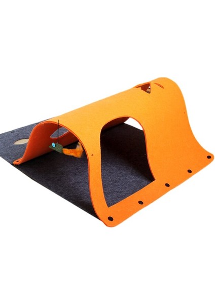 70 * 52 cm Dıy Kedi Tünelleri Oyuncak Katlanabilir (Turuncu) (Yurt Dışından)