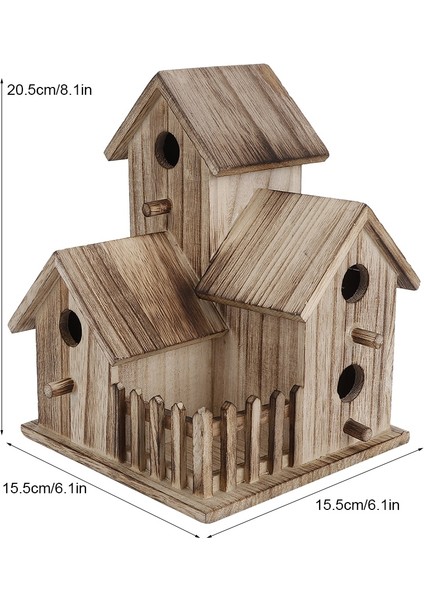Ahşap Birdhouse Küçük Açık Bahçe Kuş Yuvalama Kutusu Kuş Evi Pet Malzemeleri Dekorasyon Kuşlar Için Uygun Dekorasyon Kumaştılar | Kuş Kafesleri ve yuvalar (Yurt Dışından) fiyatları