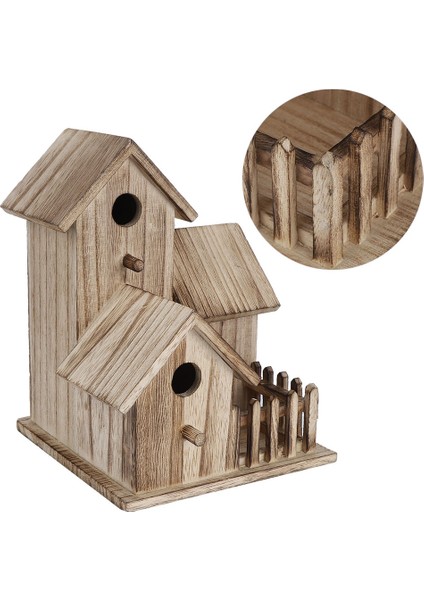 Ahşap Birdhouse Küçük Açık Bahçe Kuş Yuvalama Kutusu Kuş Evi Pet Malzemeleri Dekorasyon Kuşlar Için Uygun Dekorasyon Kumaştılar | Kuş Kafesleri ve yuvalar (Yurt Dışından) modelleri
