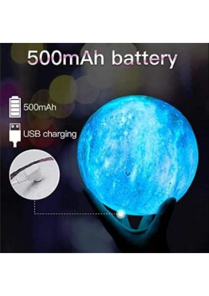 Çocuklar Gece Lambası, Galaksi Lambası 5.9 Inç 16 Renkler LED (Yurt Dışından)