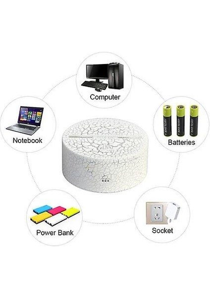 3D LED Gece Lambası, 16 Renkler Masaüstü Dekorasyon, USB Touch uzaktan Gece Lambası, Çocuklar Için En Iyi Doğum Günü Noel Hediyesi, Kızlar, Çocuklar Için (Yurt Dışından)