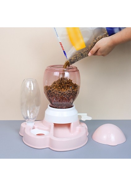 Pet Kase Çeşmesi Otomatik Su Gıda Besleyici Dispenser Konteyner Kedi Köpekler Içme Yeme Ürünleri Malzemeleri | Kedi Besleme ve sulama Malzemeleri (Yurt Dışından) fırsatları