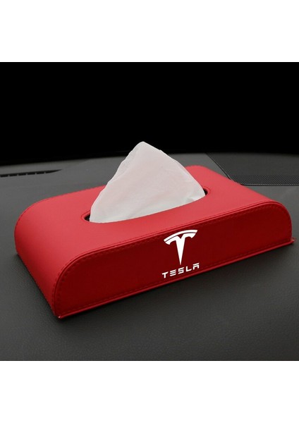 Tesla Model 3 Yx S Pu Deri Doku Kutusu Peçete Tutucu | Doku Kutuları (Yurt Dışından)