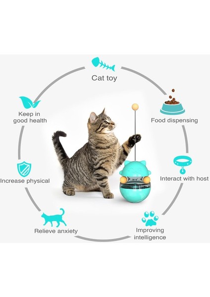 Komik 3 In1 Oyun Pet Kedi Ilginç Oyuncak Tumbler Kediler Pistler Iplik Top Oyuncaklar Bulmaca Oyna Kittens Gıda Tunel Ürün | Kedi Oyuncakları (Yeşil) (Yurt Dışından) modelleri