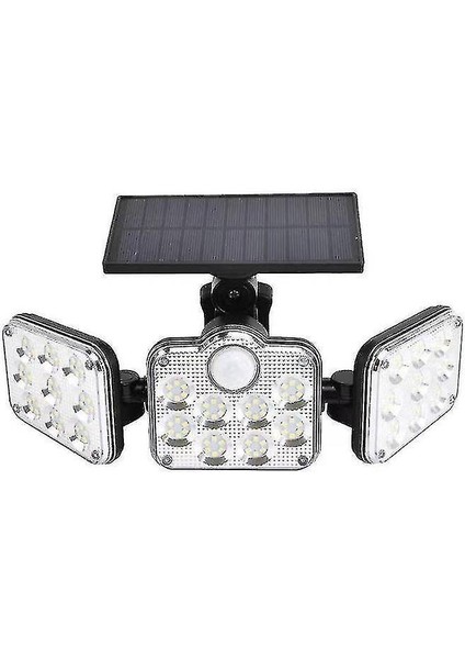 Gece Işıkları Ortam Aydınlatma 144LED / 74LED Güneş Üç Kafa Duvar Işık Dönebilen Açık Insan Vücudu Indüksiyon Avlu Sokak (Yurt Dışından)