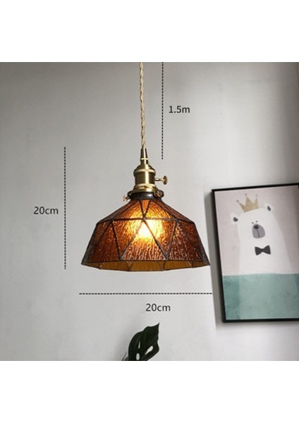Pirinç Cam Koridor Lambası Sundurma Bar Tezgahı Restoran Balkon Başucu Otel Konuk Evi Dekorasyon Küçük Avize (Yurt Dışından) fiyatları