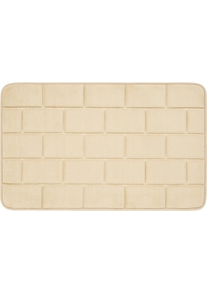 Kaymaz Banyo Halılar 3D Tuğla Tuvalet Paspas Duş Odası Giriş Kapı Halı Katı Renk Emici Küvet Ayak Pedi | Banyo Paspasları (50 * 80 Cm) (Yurt Dışından)