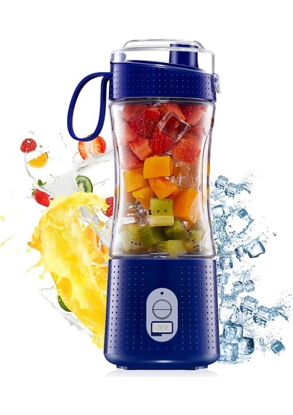 Taşınabilir Blender USB Mikser Elektrik Sıkacağı Makinesi Smoothie Blender Mini Gıda Işlemcisi Kişisel Limon Sıkacağı Portakal Sıkacağı | Sıkacaklar (Mavi) (Yurt Dışından)