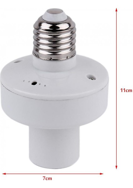 E27 Vida Kablosuz Uzaktan Kumanda Işık Lambası Ampul Tutucu Baz Cap 220 V (Yurt Dışından)