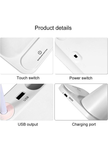 Çok Fonksiyonlu Masa Lambası - Beyaz (Yurt Dışından)