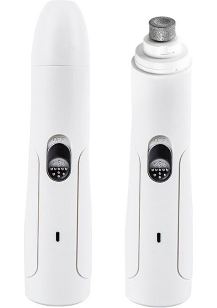 Pet Kedi Köpek USB Şarj Tırnak Kalemtıraş Otomatik Temizleme Manikür Tırnak Parlatıcı Beyaz Pet Nail Art Araçları | Köpek Tırnak Makası (Yurt Dışından)