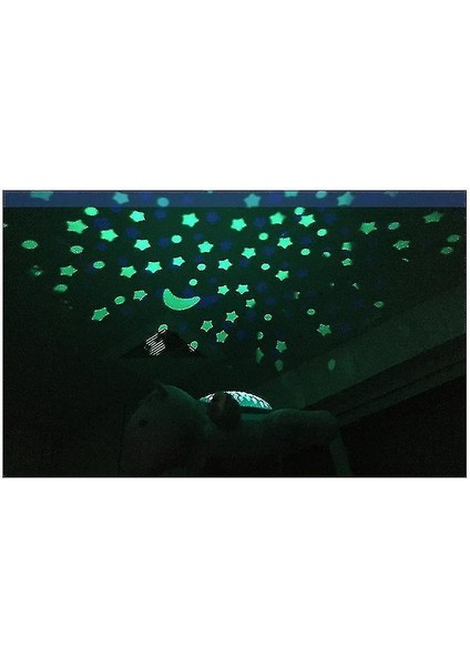 Gece Işıkları Ortam Aydınlatma Renkli Müzik Yıldızlı Gökyüzü Projektör Gece Işık Deniz Dalga Atmosfer Lambası Gri (Yurt Dışından)