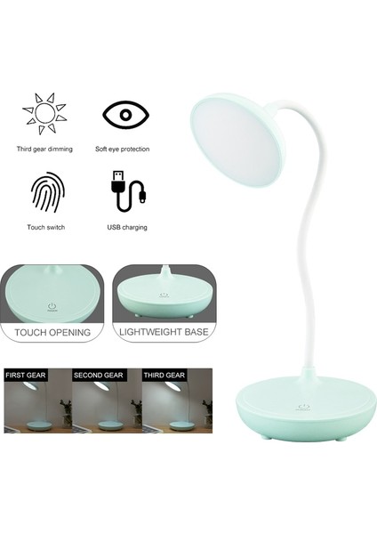 3 Modlar Ayarlanabilir LED Masa Lambaları Başucu Okuyan Işıklar Masa Işık Dokunmatik Kontrol Masa Lambaları Gece Okuma Işık USB Lambaları | Masa Lambaları (Yurt Dışından) fırsatları