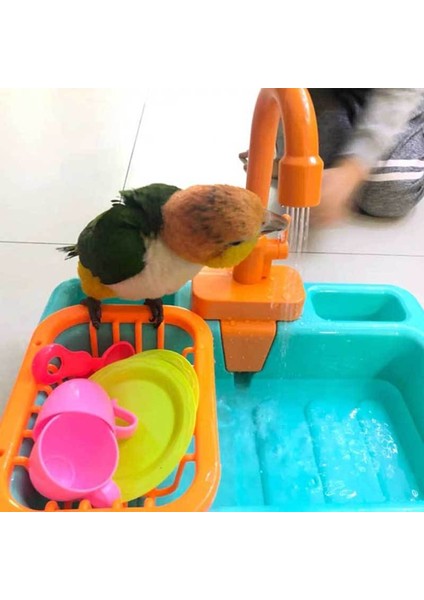Kuşlar Besleyici Otomatik Papağan Küvet Yüzme Havuzu Musluk Banyo Duş Su Dağıtıcı Kuş Levrek Kafes Kuş Oyuncakları Aksesuarları | Kuş Oyuncakları (Yurt Dışından) fırsatları
