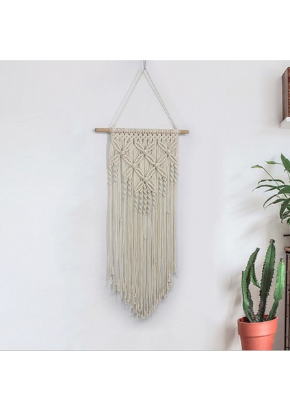 40 * 70 cm Dokuma Duvar Sanatı Boho Stil En Iyi Hediye Duvar Asılı Makrome Goblen Kelebekler Desen El Yapımı Ev Dekor | Dekoratif Gobiyeller (Bej) (Yurt Dışından) fırsatları