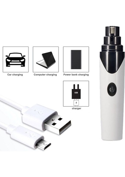 Elektrikli Pet Tırnak Öğütücü Giyotin USB Şarj Şarj Edilebilir Kedi Köpek Tırnak Makası Paletler Paws Tırnak Kesici Bakım Düzeltici Araçları | Köpek Tırnak Makası (Yurt Dışından) fırsatları
