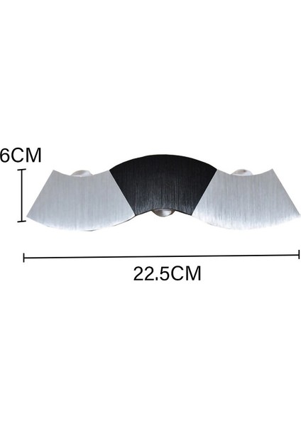 3 W LED Duvar Lambası Başucu Lambası Yatak Odası Oturma Odası Lamba Merdiven Duvar Lambası Koridor Alüminyum Iç (Sıcak Beyaz) (Yurt Dışından)