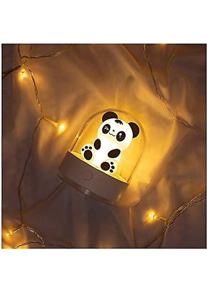 Gece Işığı Çocuk Bebek Gece Lambası Panda LED Gece Lambası USB Şarj Bize ve Renk Değiştirme Çocuk Odası, Bebek Odası, Yatak Odası, (Pembe) (Yurt Dışından)