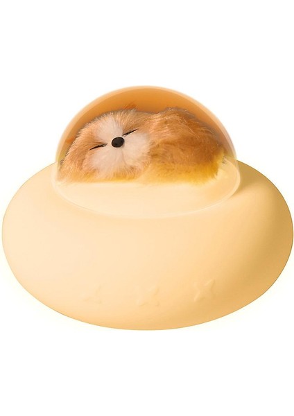 LED Bebek Gece Lambası Köpek Silikon, 7 Renkli Köpek Lambası (Beyaz)(Yurt Dışından)