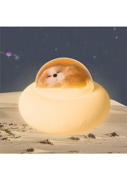 LED Bebek Gece Lambası Köpek Silikon, 7 Renkli Köpek Lambası (Beyaz)(Yurt Dışından) fiyatları