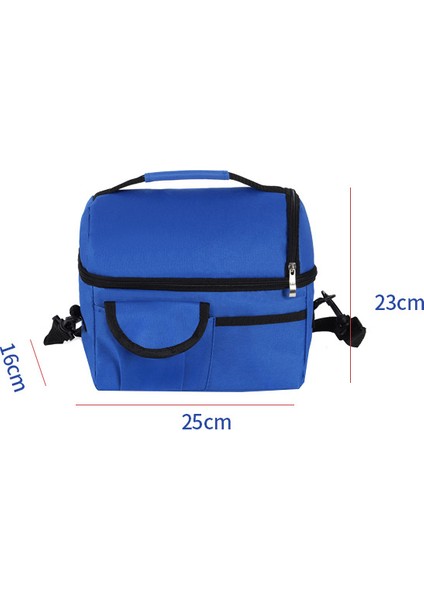 Taşınabilir Su Geçirmez Oxford Bez Yalıtımlı Öğle Yemeği Çanta Piknik Termal Soğutucu Piknik Çanta Omuz Çantaları Gıda Kutusu (Mavi) (Yurt Dışından) fiyatları