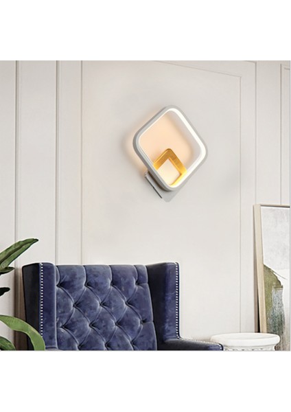 16W Başucu Lambası, Duvar Lambası, LED Duvar Lambası, Sıcak Koridor Yatak Odası Lambası, Oturma Odası Lambası, Duvar Lambası, Koridor Lambası (Sıcak Işık) (Yurt Dışından)