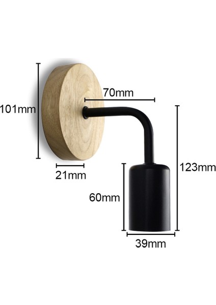 Avrupa Tarzı Modern Minimalist Koridor Yemek Odası Lambalar ve Fenerler Yaratıcı Sanat Tarzı Oturma Odası Koridor LED Duvar Lambası (Siyah) (Yurt Dışından)