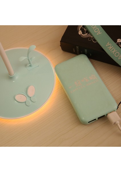 G2 Yatak Odası USB Göz Koruma Öğrenci Okuma Masası Lambası Şarj Edilebilir Çok Fonksiyonlu (Mavi) (Yurt Dışından)