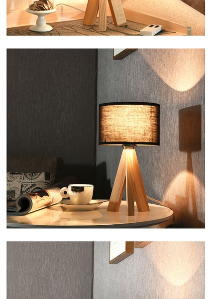 Masa Lambaları Yatak Odası Başucu LED Nordic Modern Kumaş Gölge Masa Işık Oturma Odası Çalışma Için E27 Dekor Aydınlatma Gece Işıkları | LED Masa Lambaları (Yurt Dışından) fiyatları