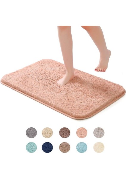 Su Emme Halı Banyo Mat Klasik Kare Desen Süper Yumuşak Emici Banyo Kapı Zemin Mat Halı Kaymaz | Halı (Yurt Dışından)