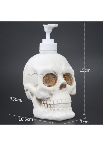 350 ml Yaratıcı Kafatası Şekil Köpük Şişe Sıvı Sabun Şişeleme Banyo Otantik Cranium Reçine Duş Jel Köpük Pompa Şişeleri | Taşınabilir Sabunluk (Yurt Dışından) fiyatları