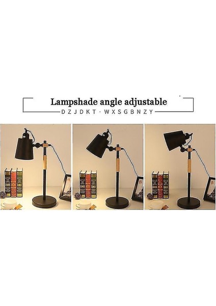 Lambalar Modern LED Masa Lambası Ayarlanabilir Masa Lambası Siyah (Yurt Dışından)