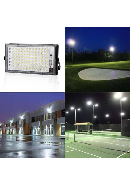 (Yeşil) 2x 240 V 50 W LED Sel Işık IP65 Bahçe Açık Güvenlik Peyzaj Smd Spotlight (Yurt Dışından)